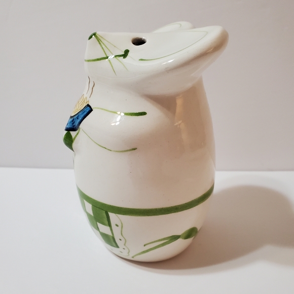 Vintage 1998 Laurie Gates Hand Painted Ceramic Mouse Parmesan Cheese Shaker - Picture 4 of 12